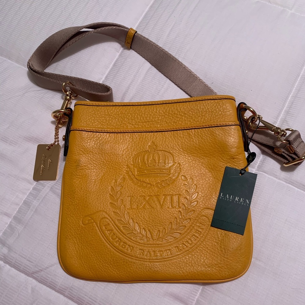 Ralph Lauren (NWT) Bag No. 4311539686W0 - Stockbridge Tum Flat Xbody - Sunshine